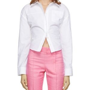 Jacquemus White ‘La Chemise Aqua’ Shirt Size 36 - Button Up